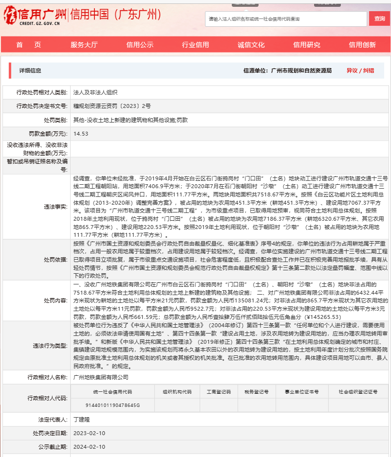 一千多买哪款华为手机:广州地铁集团有限公司因违反了《中华人民共和国土地管理法》被处罚